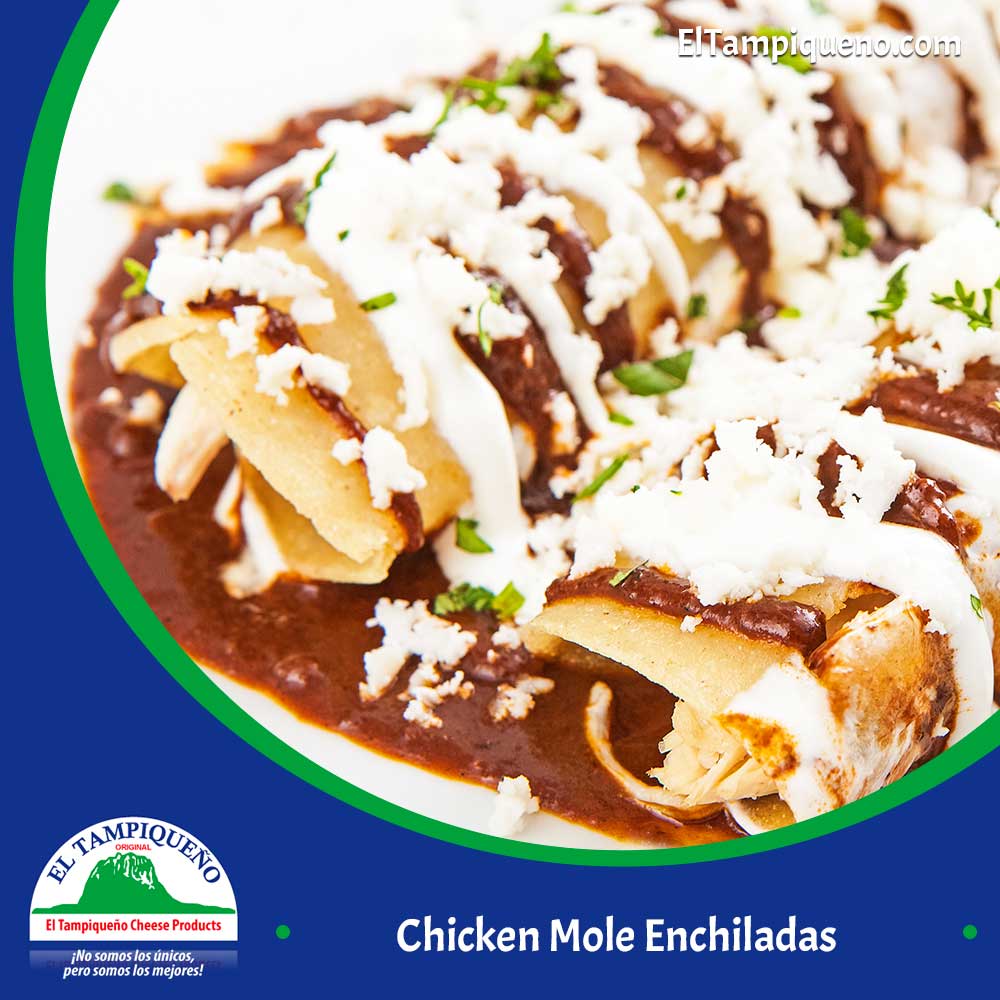 26 Chicken Mole Enchiladas