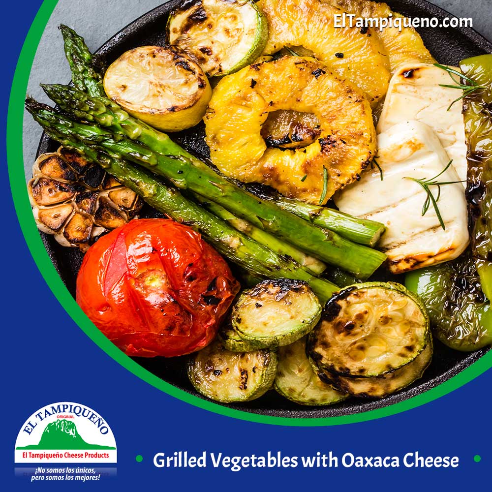 26 Grilled Vegetables with Oaxaca Cheese