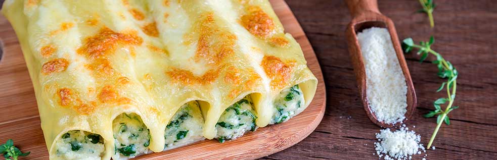 24 Spinach and Cheese Cannelloni