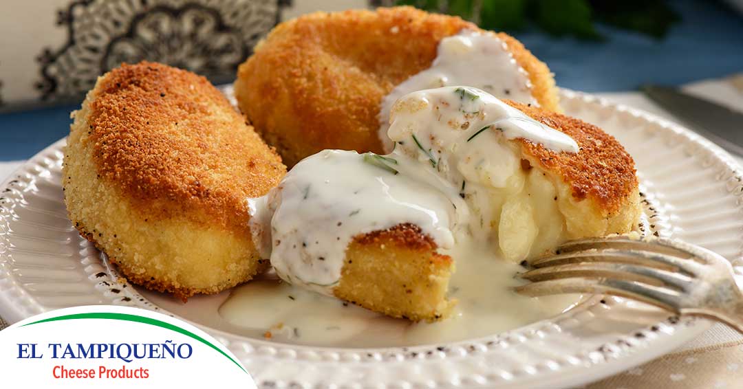 25 Croquetas de papa rellenas de queso oaxaca