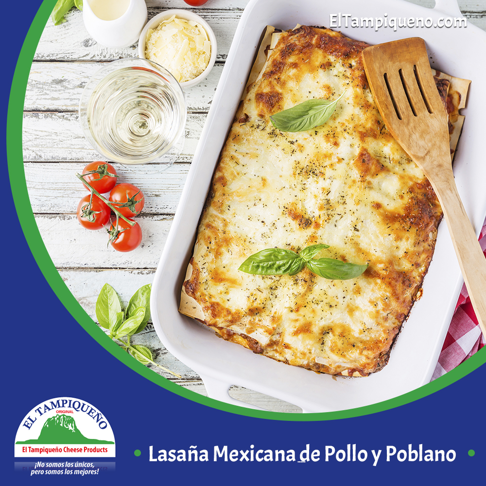 13 Lasaña mexicana de pollo y poblano