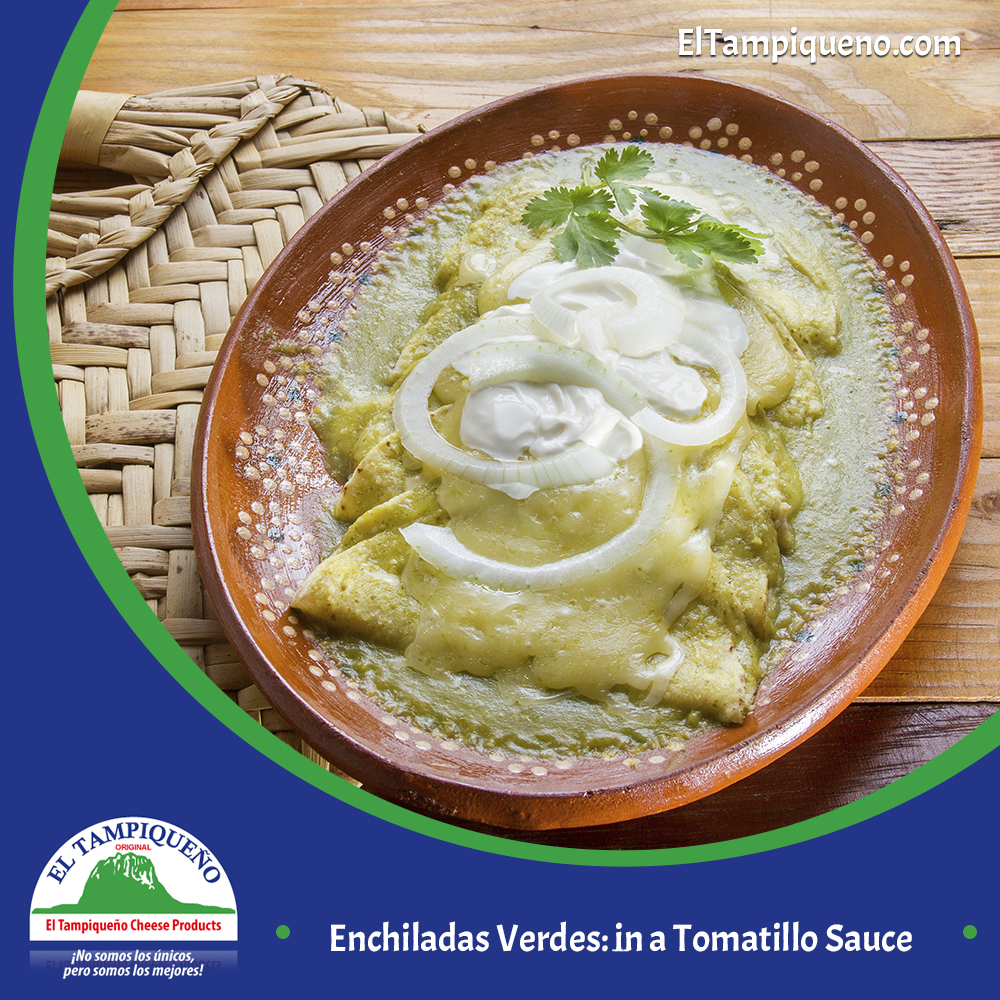 20 Enchiladas Verdes in a Tomatillo Sauce