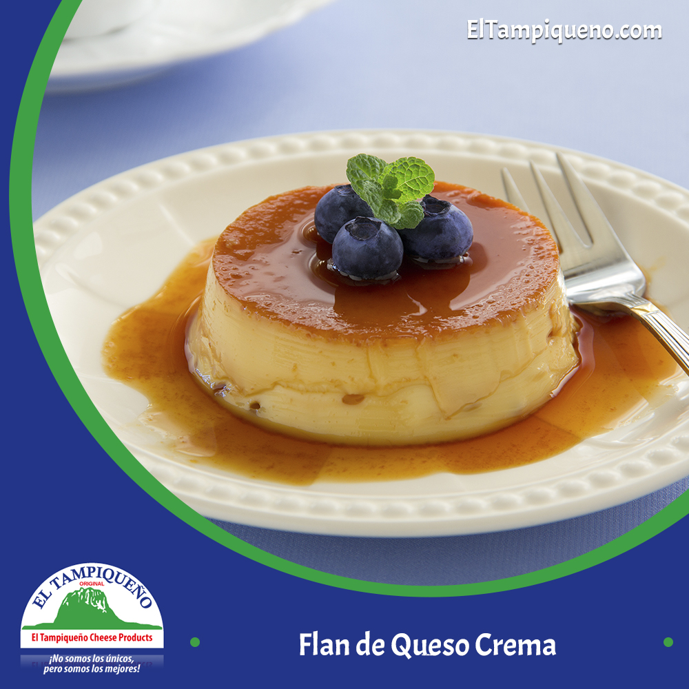 25 Flan de queso crema