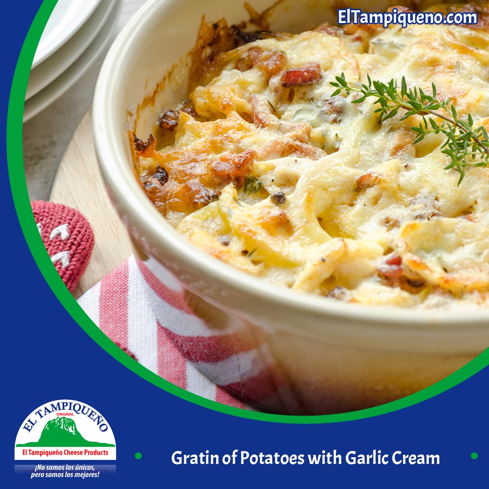 12 Gratin of Potatoes with Garlic Cream